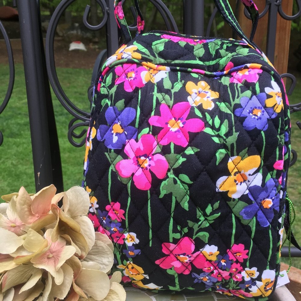Vera Bradley Wildflower Garden Canvas Lunch Bag